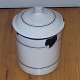 Enamelled sheet metal pot - old