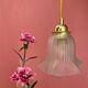 Vintage tulip suspension in frosted glass