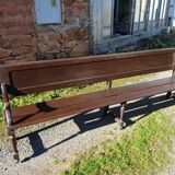 Pair of antique church pews