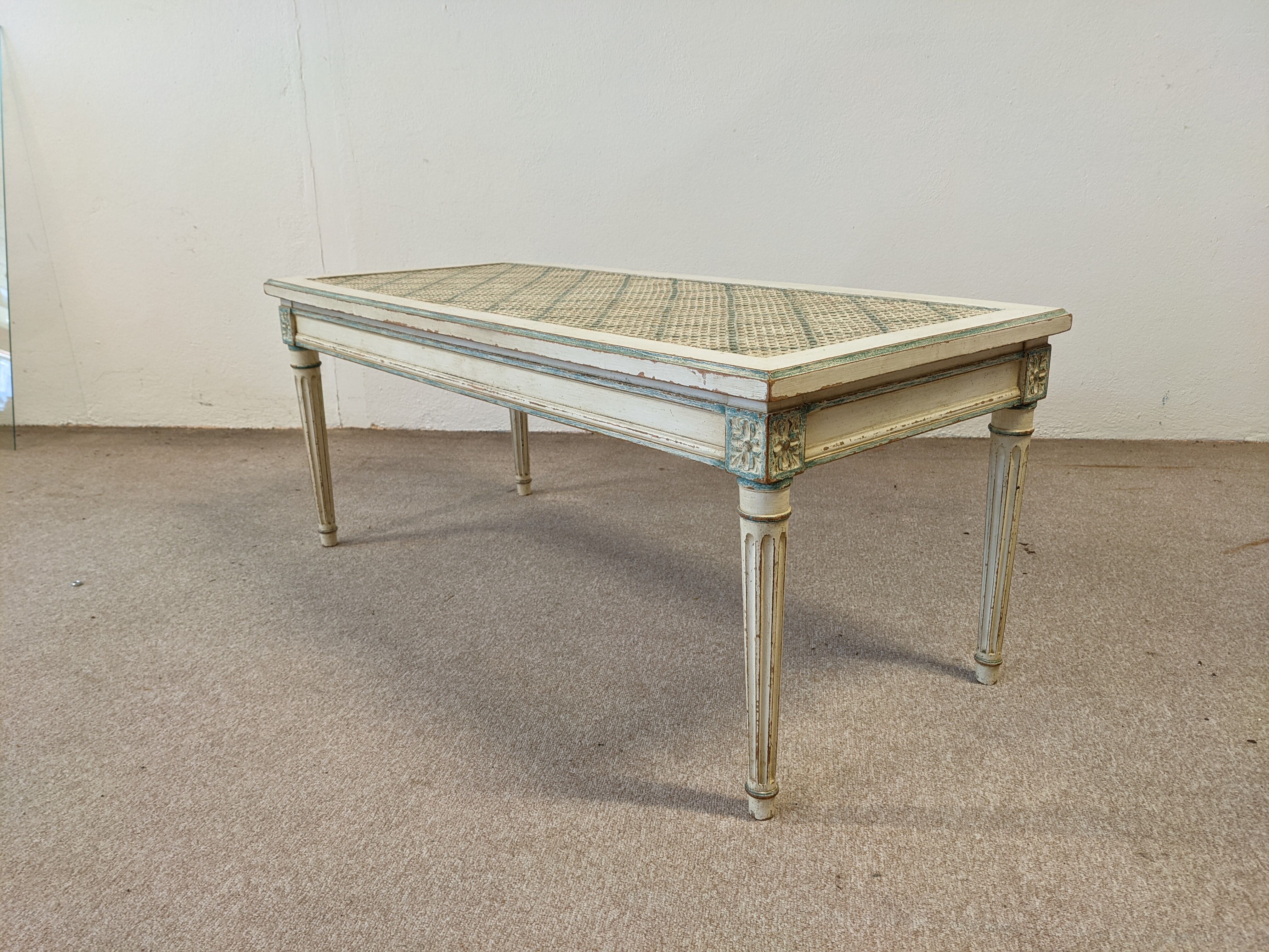 Piano bench louis xvi canné