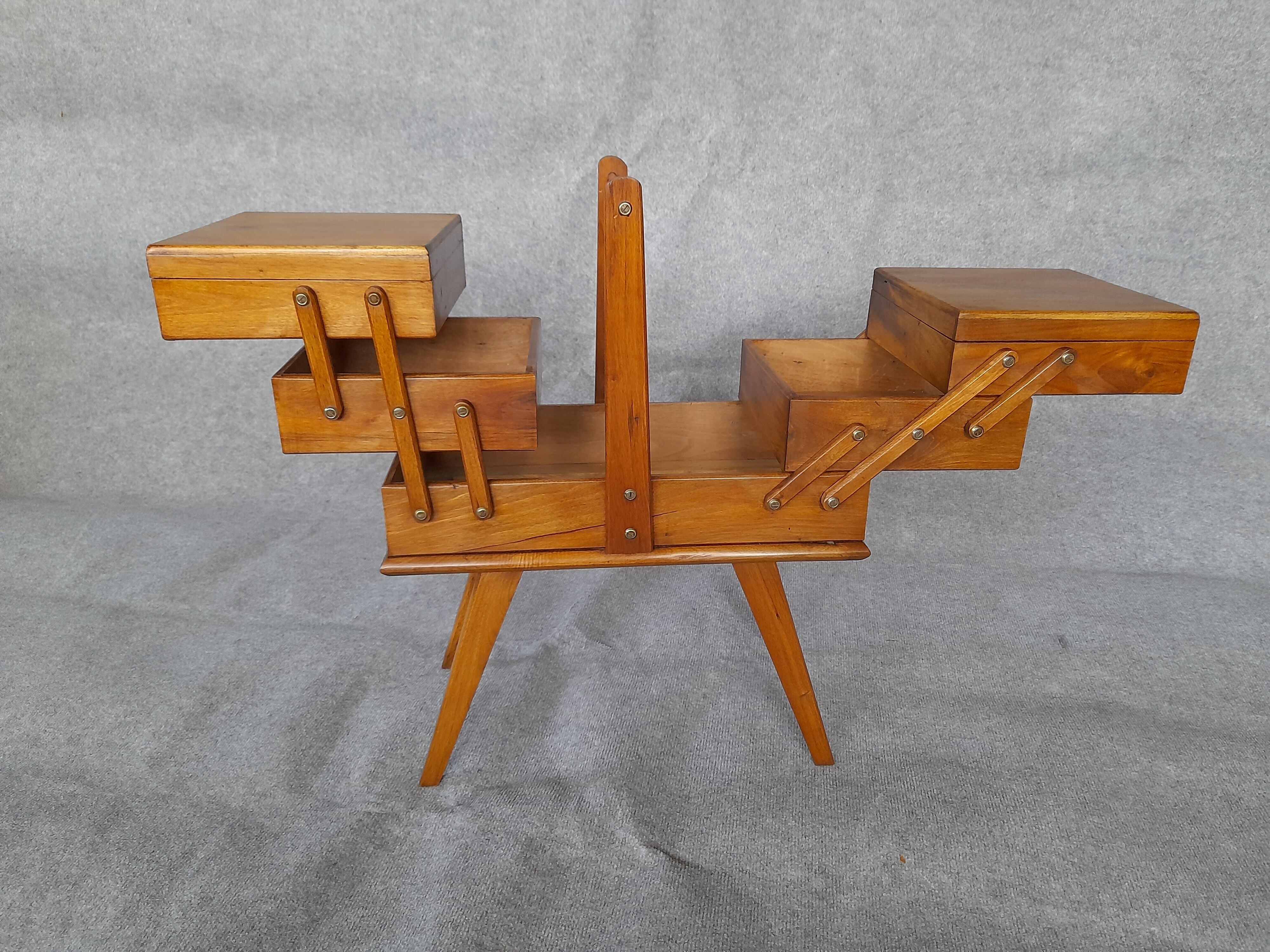 Vintage solid walnut worker