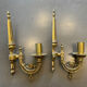 Paire d’appliques murales en bronze doré Art déco