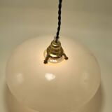 Opaline glass pendant light