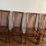 Set of wooden table and chairs