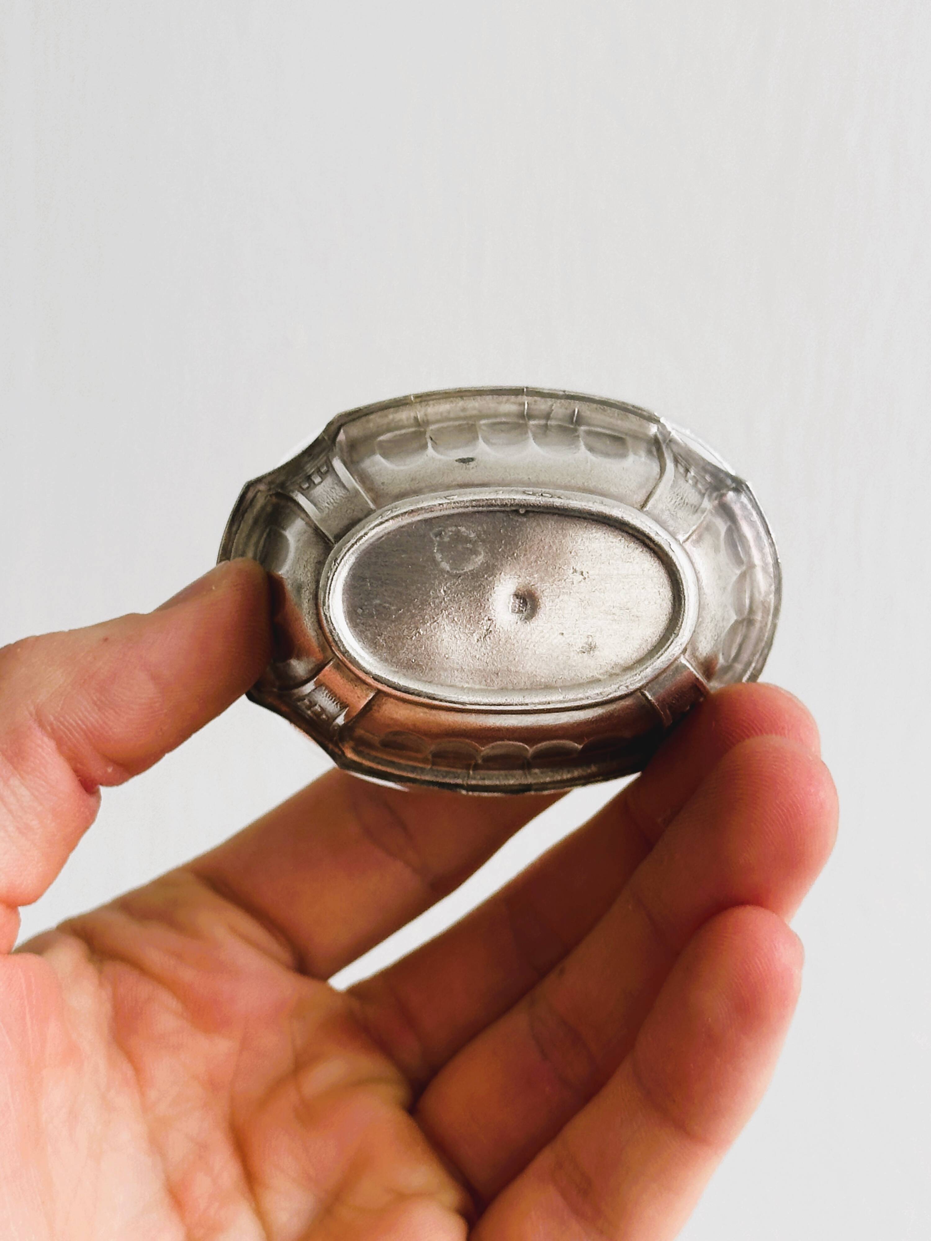 Antique metal salt shaker