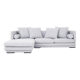 Canapé d'angle MALMO gris souris, design scandinave