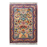 Oriental Rug Iran Isfahan 0.74X 1.08 M - Wool and Silk