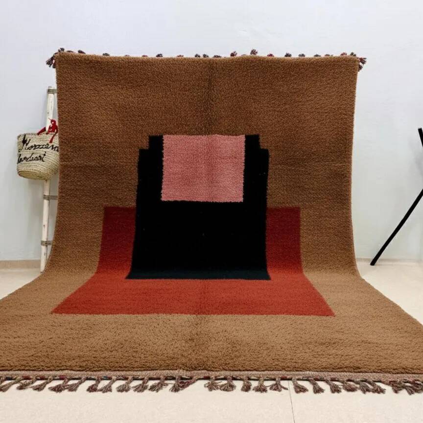 Berber rug in natural wool 3x2 m