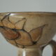 Ceramic candle holder Vallauris decoration Sunflower