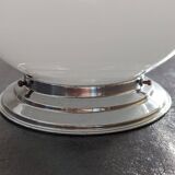 "Skyscraper" ceiling light in white opaline, Art Deco 1930