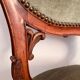 Lot 2 old Louis XV style carved solid walnut chairs late 19th century