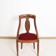 Chaise gondole Art Déco en bois massif