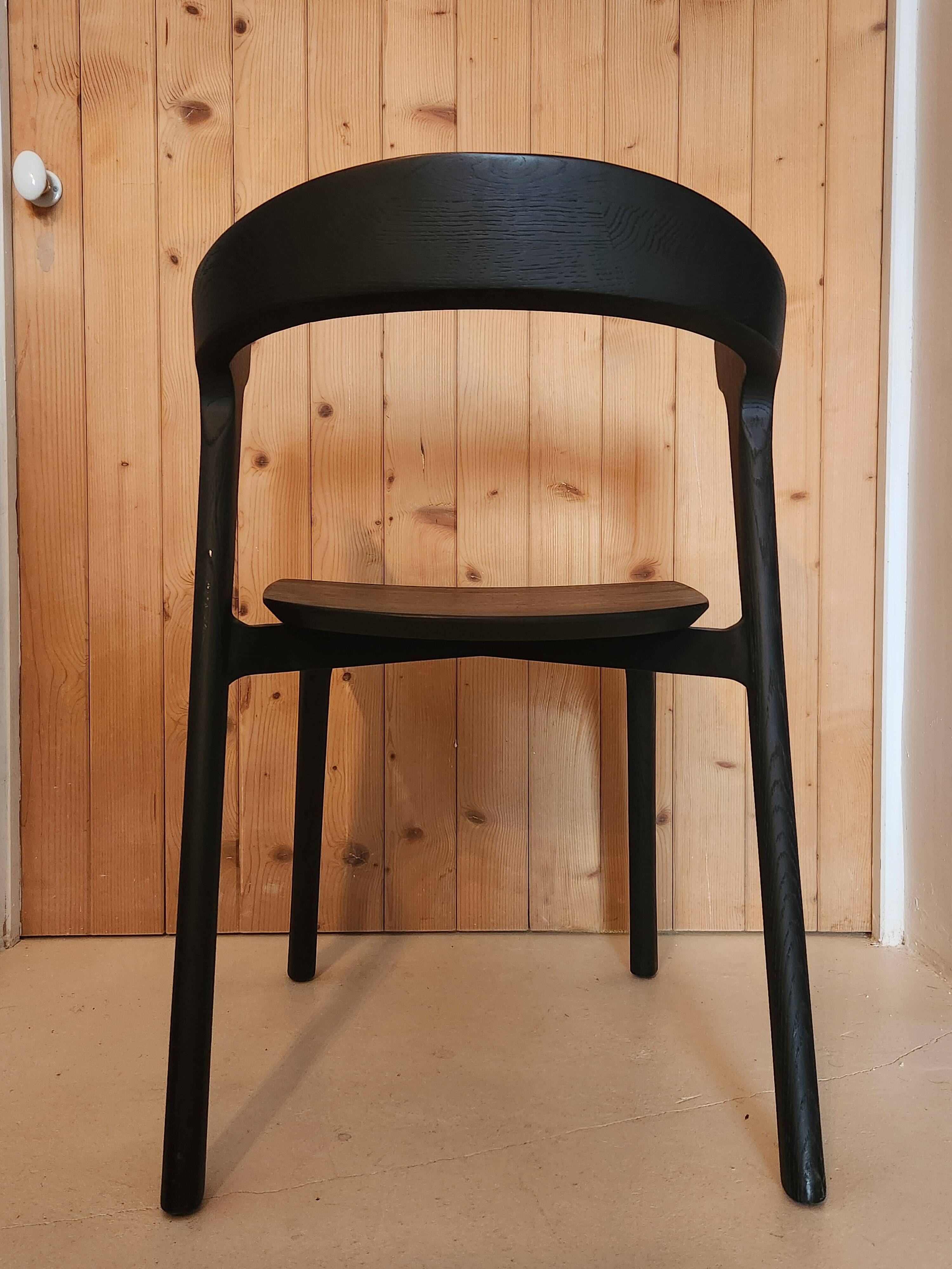 Black oak bok chair ethnicraft