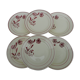 Six assiettes plates en faïence