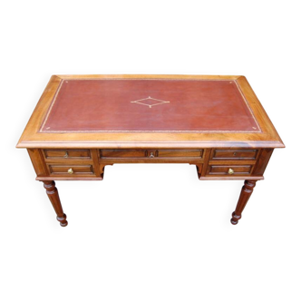 19th-century Louis Philippe walnut desk.