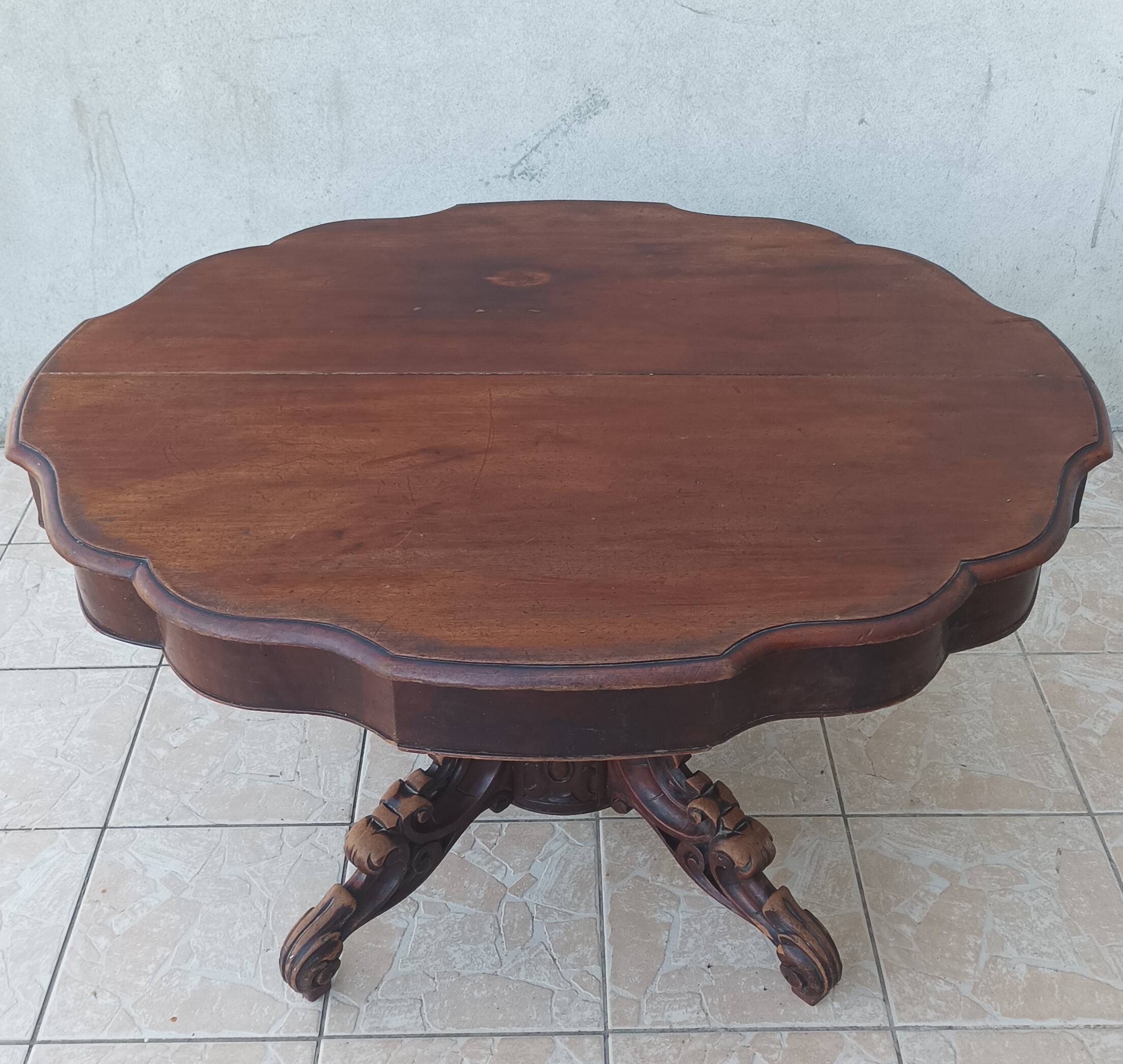19th century English mahogany table