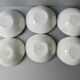 6 ceramic cups Salins France, Caribbean, 60s