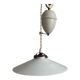 Antique opaline suspension, raised and lowered