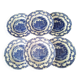 6 Staffordshire dessert plates