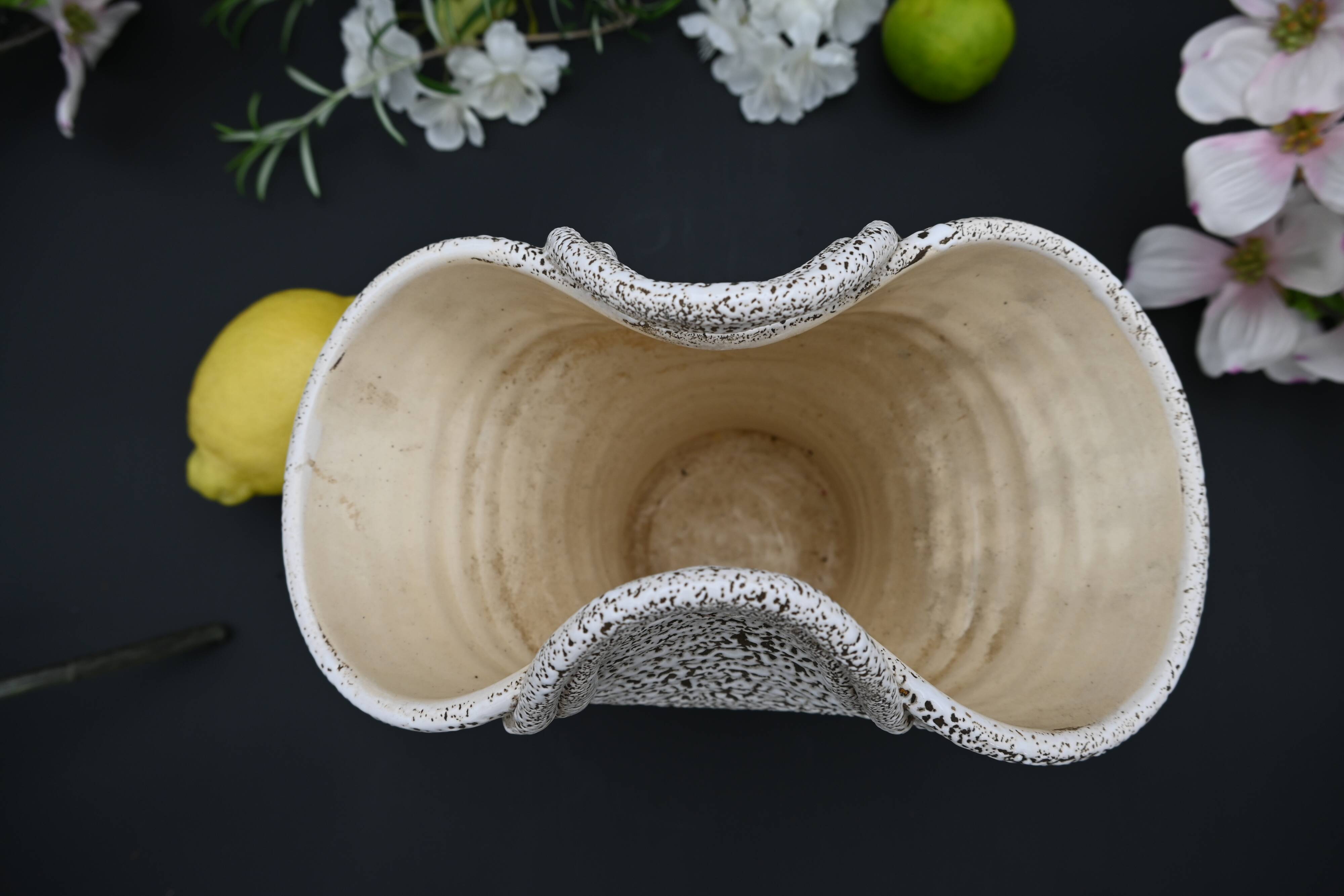 Basket, ceramic vase