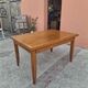 Extendable table in solid oak - French Reconstruction style 1950