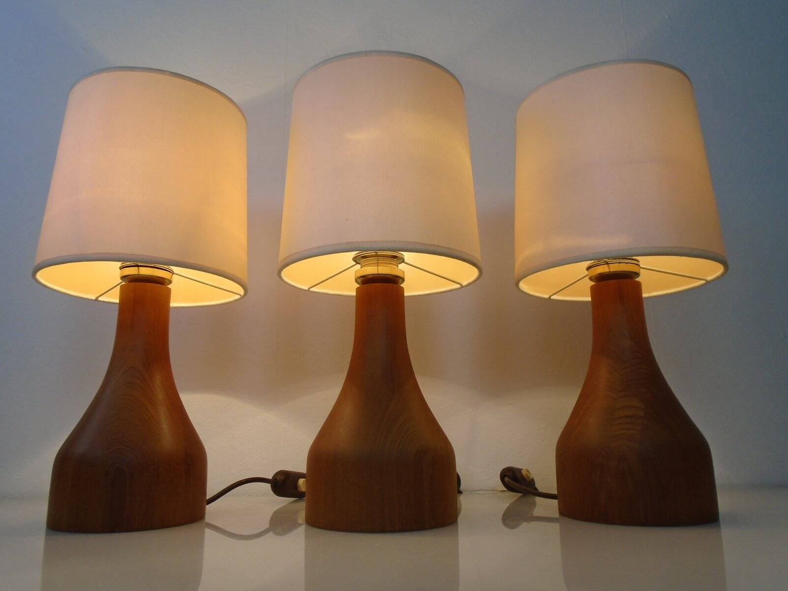 Teak Table Lamp from Domus, 1970s