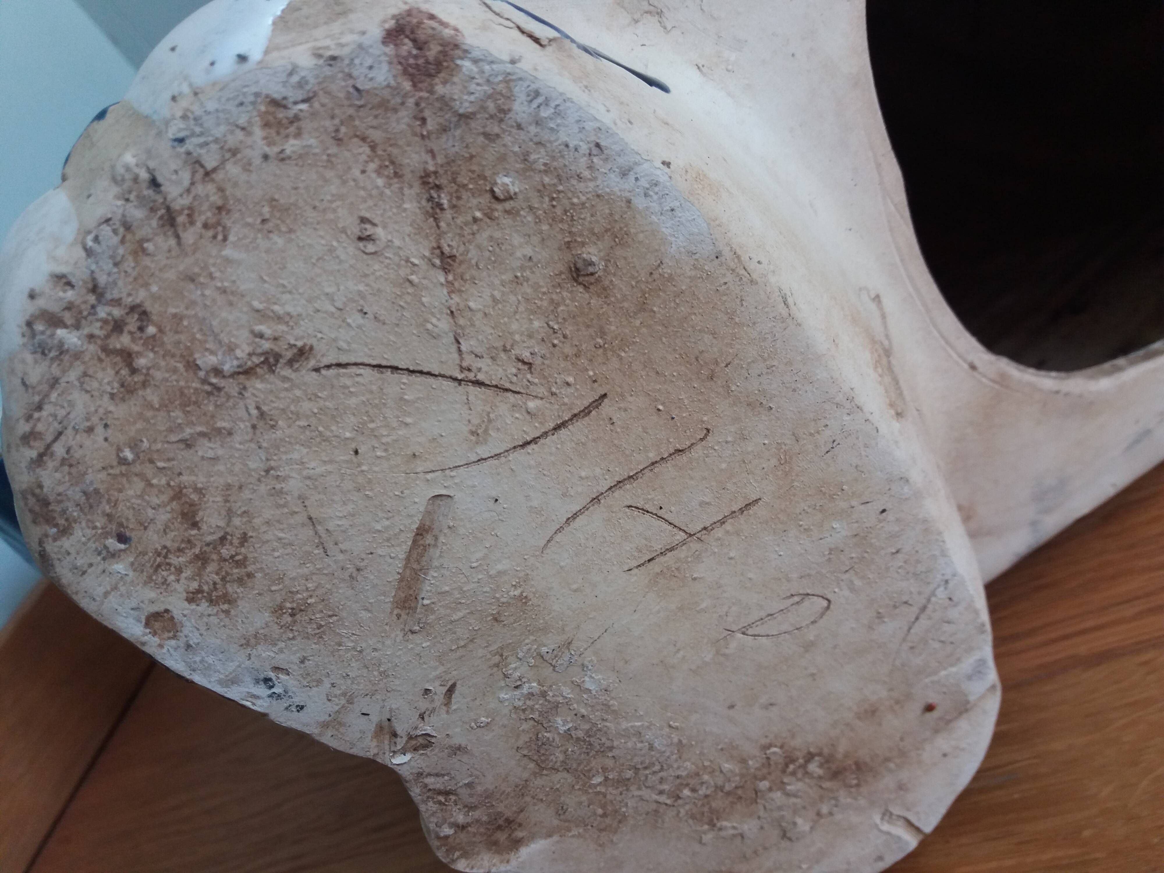 Ceramic elephant, signed