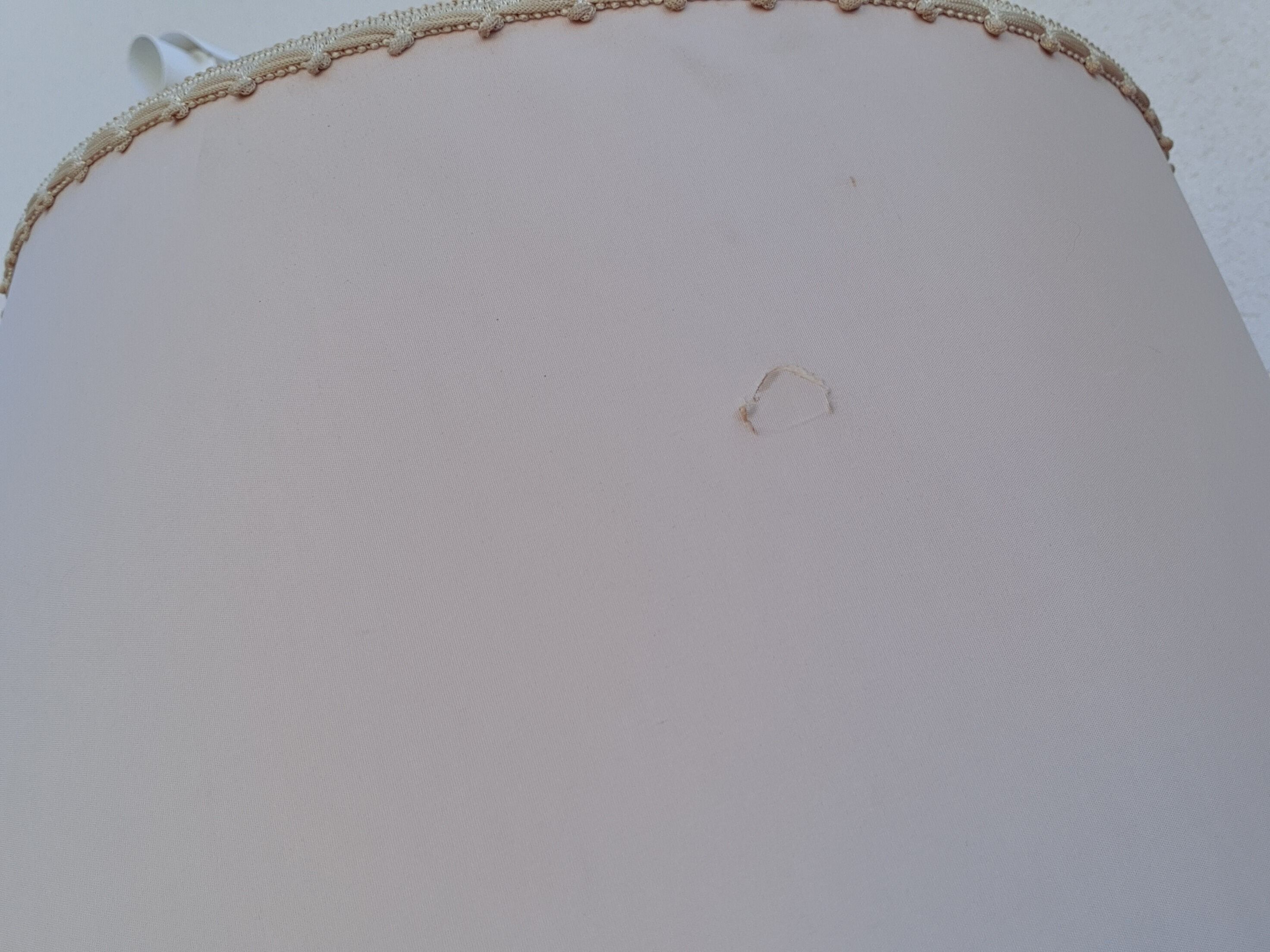 Twisted brass tripod floor lamp