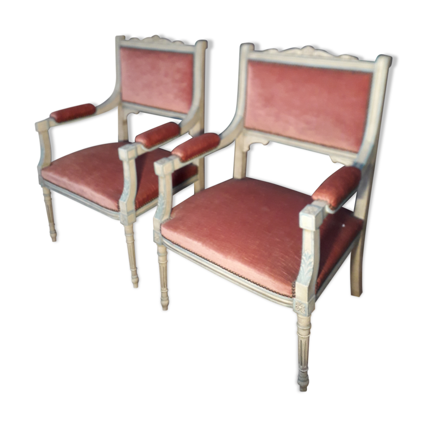 Pair of Louis XVI-style armchairs