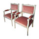 Pair of Louis XVI style armchairs