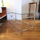 Coffee table 60/70 brass and glass