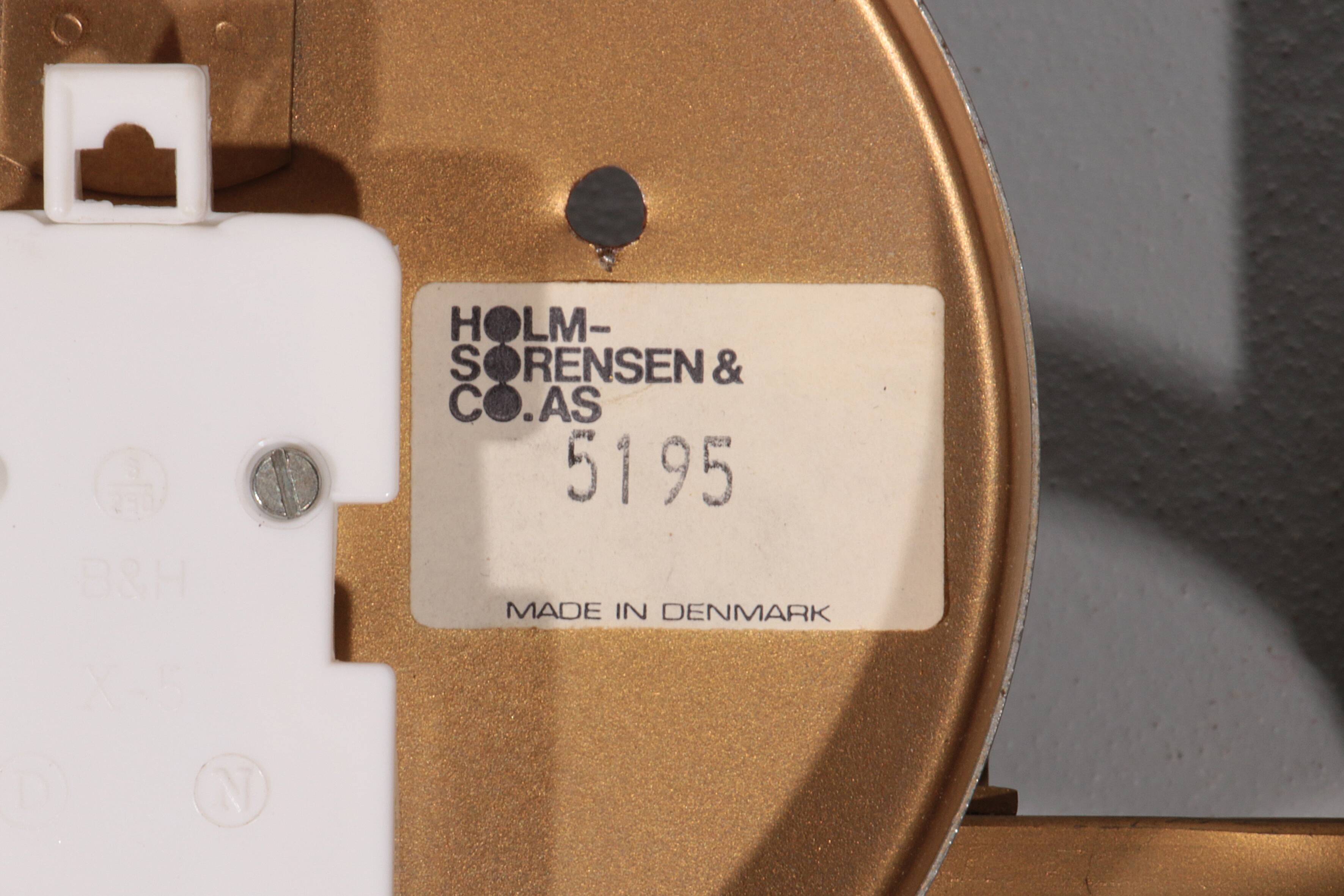 Holm-Sörensen Brutalist Copper Wall Lamp Large model Denmark