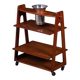 Teak Serving Trolley with Champagne Bucket, Denmark, 1960s