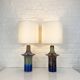 Pair of Einar Johansen ceramic table lamps, Soholm, Denmark, 1960s, Space Age