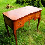 Coiffeuse Louis XV marquetée