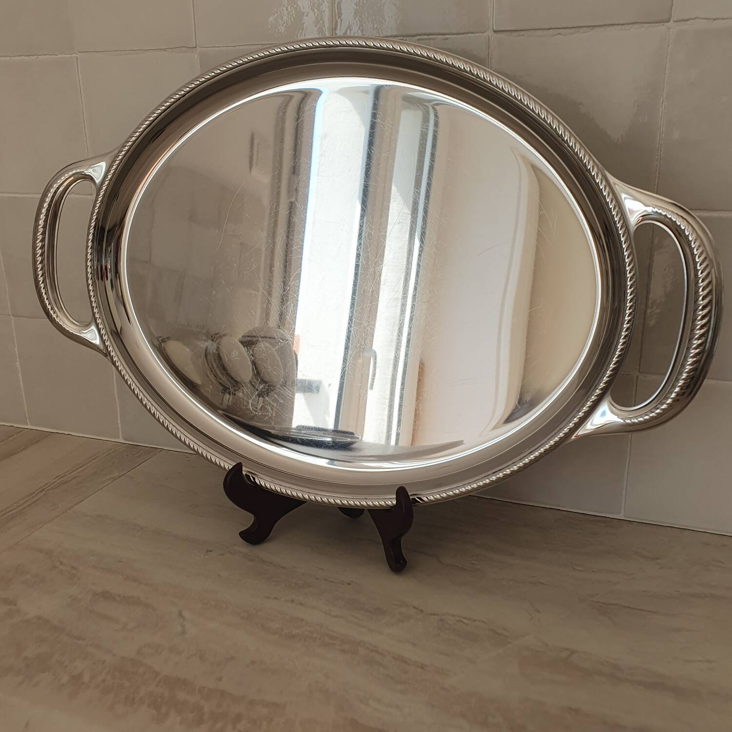 18/10 stainless steel tray Alessi Alfra Italy