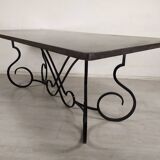 Iron and marble table 1950