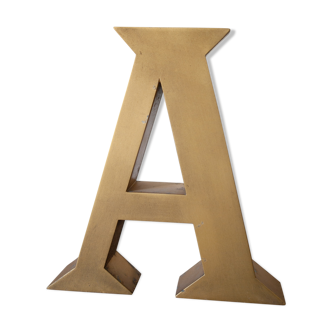 Old sign letter A