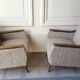 1/2 fauteuils club cubique années 50 60 vintage Originaux parfait etat