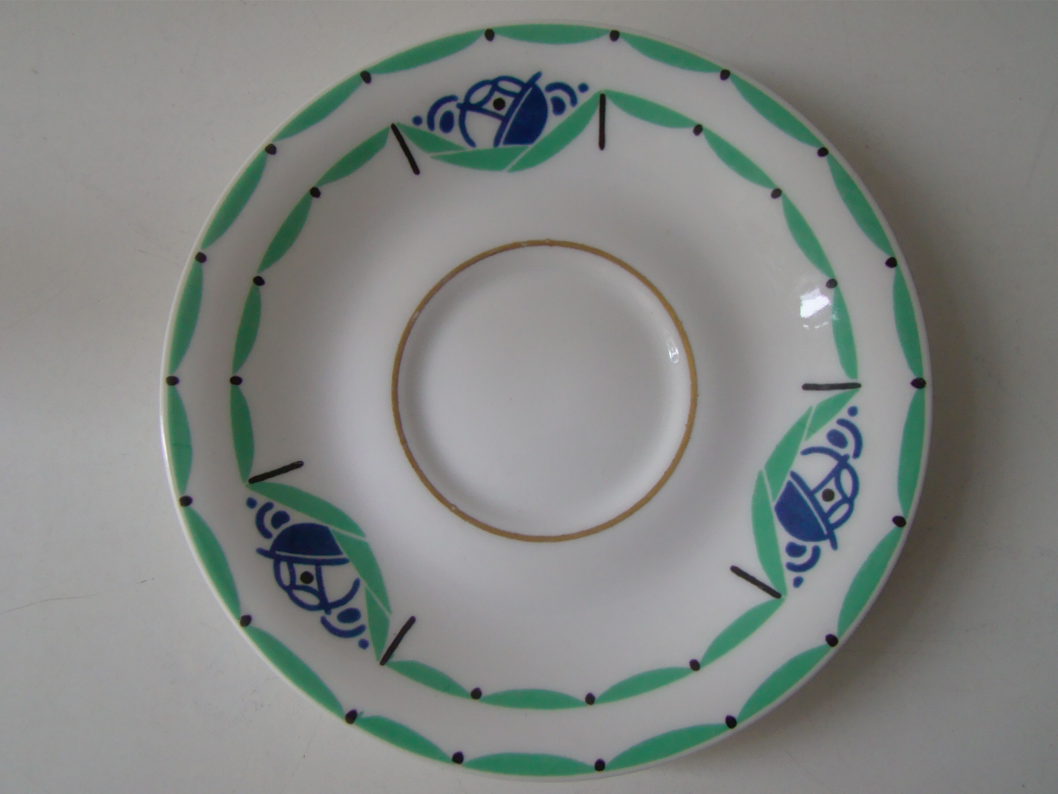 Tasse à café et soucoupe A. Lanternier Limoge
