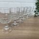 Set of 6 Luminarc Quadrille white wine glasses