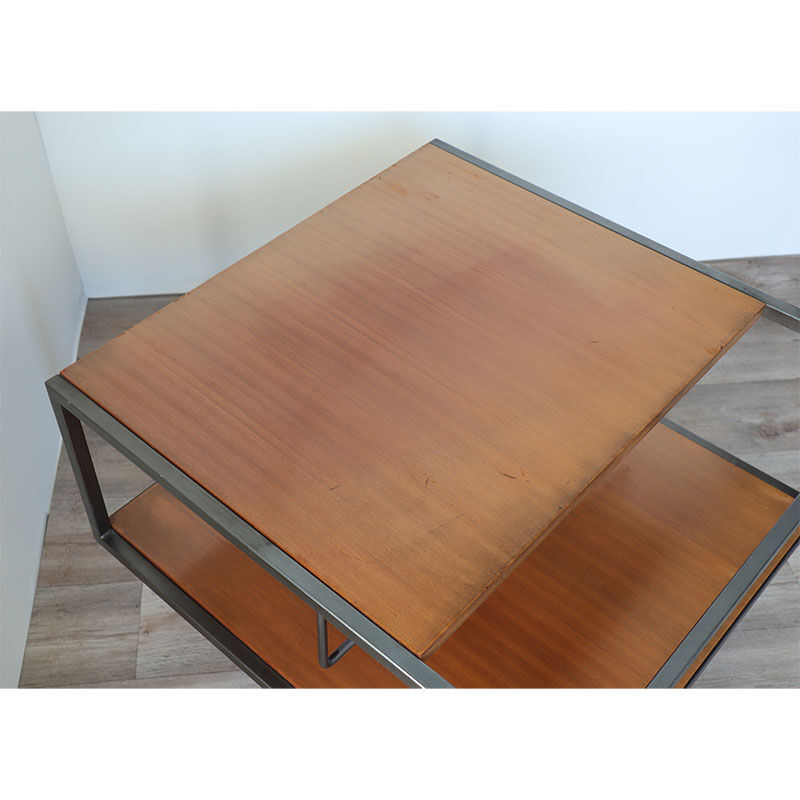 Vintage rolling coffee table by George Frydman circa 1960