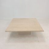 Italian Travertine Coffee Table, 1980's
