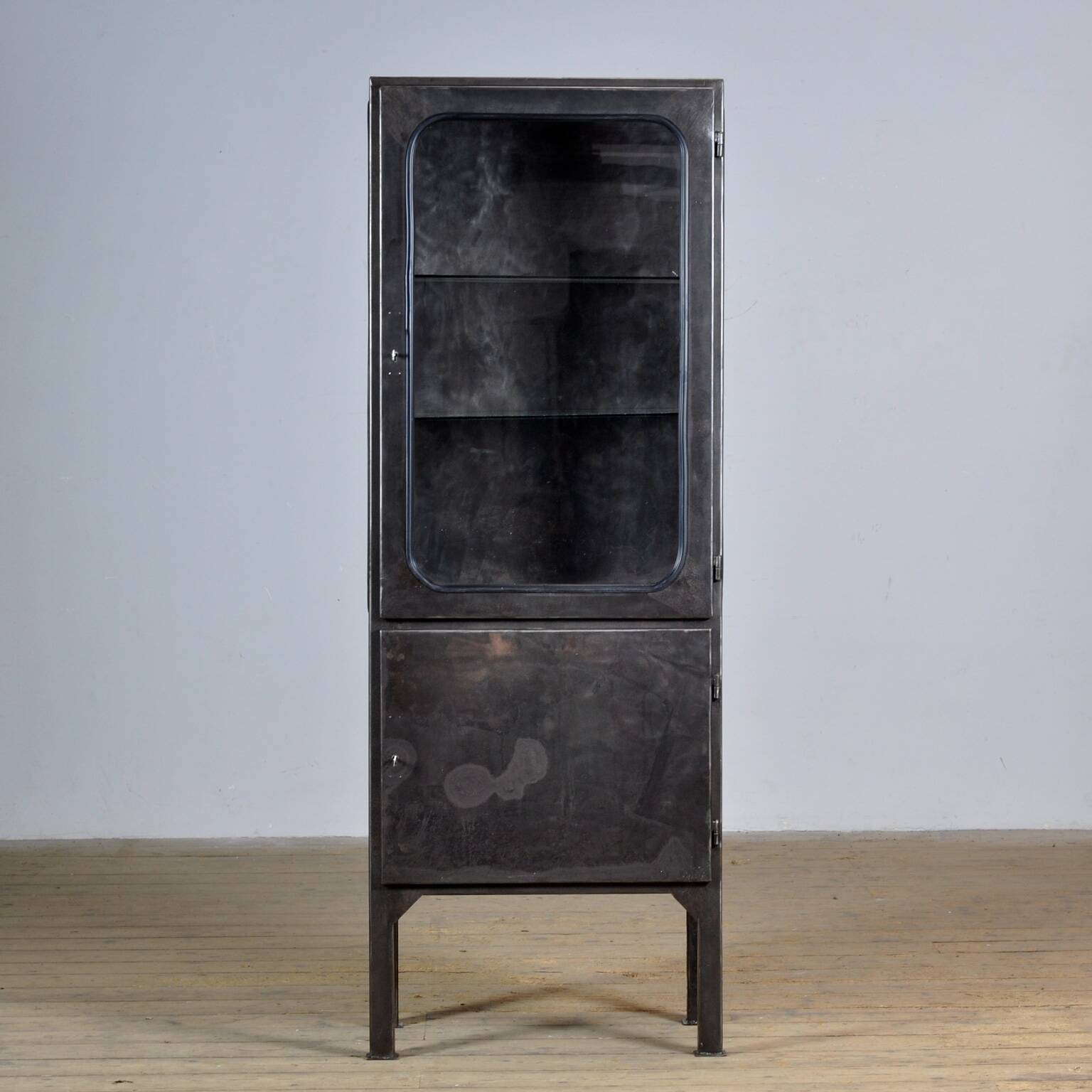 polished medical cabinet, 1970’s