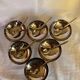 Set of 6 stainless steel ice cream bowls by Guy Degrenne with matching spoons.