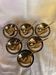 Set of 6 stainless steel ice cream bowls by Guy Degrenne with matching spoons.