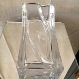 Magnificent rectangular crystal vase of daum years 1960 1970