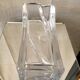 Magnificent rectangular crystal vase of daum years 1960 1970