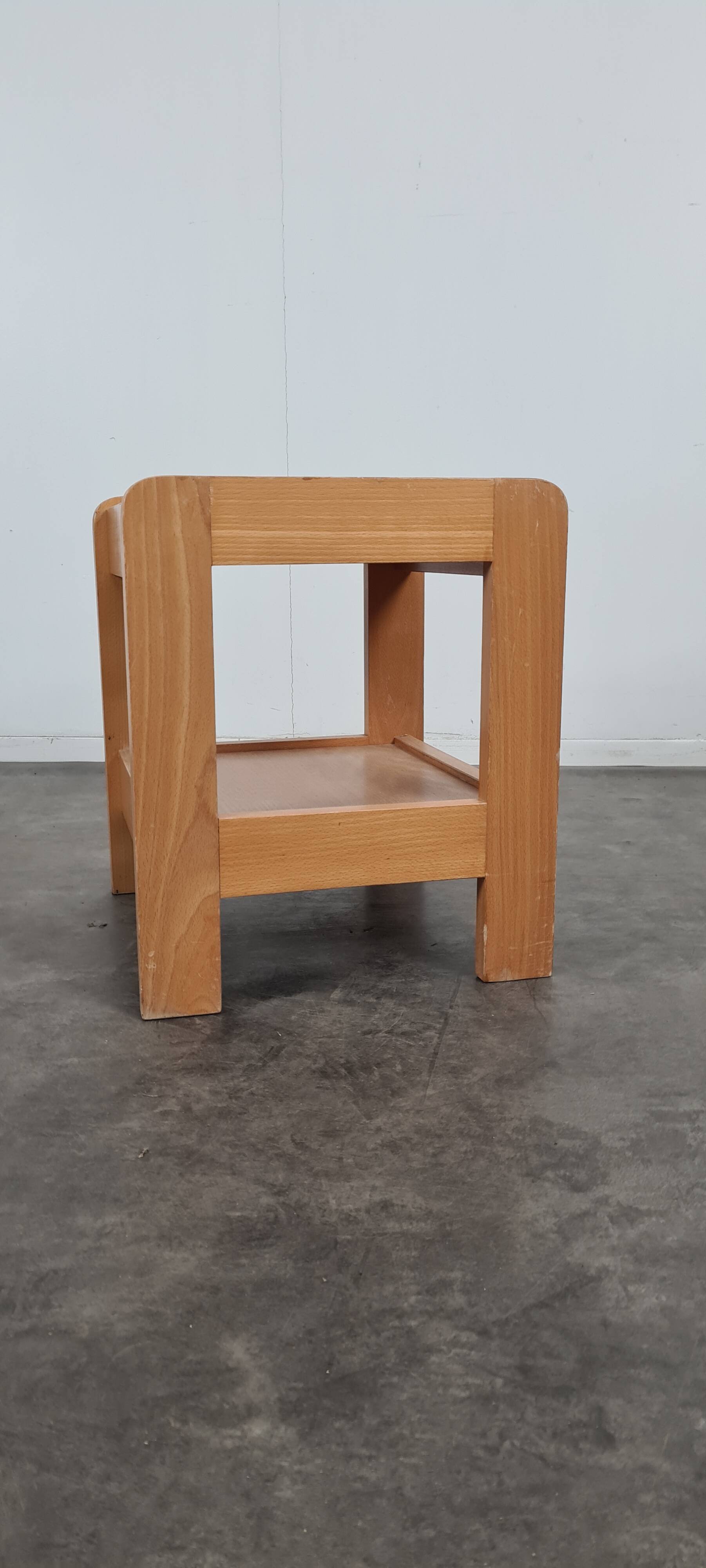 Vintage pine bedside table