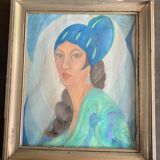 Pastel art déco - signature à identifier